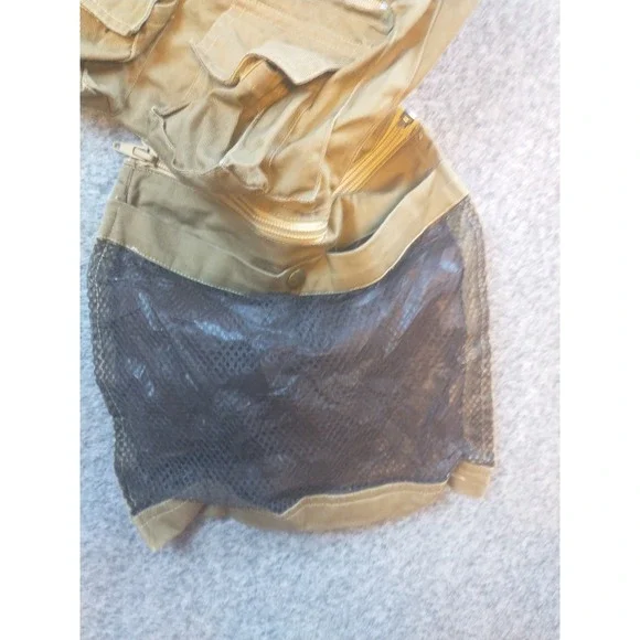 Safari Club Mens XL Khaki Cotton Fishing Utility Vest Multi Pocket Photography - Picture 9 of 14